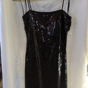 Black sequin dress